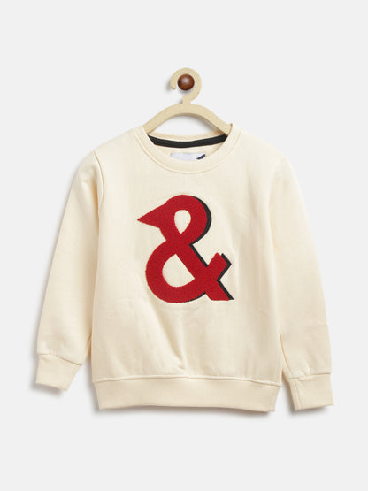 Boys Off White Sweatshirt 