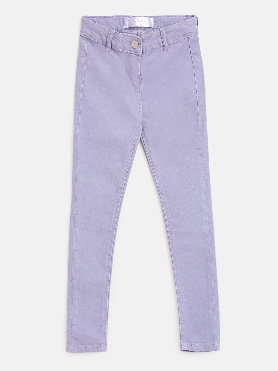 Girls Purple Skinny Fit Trouser 