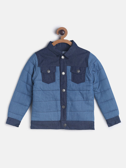 Boys Mid Blue Puffer Jacket