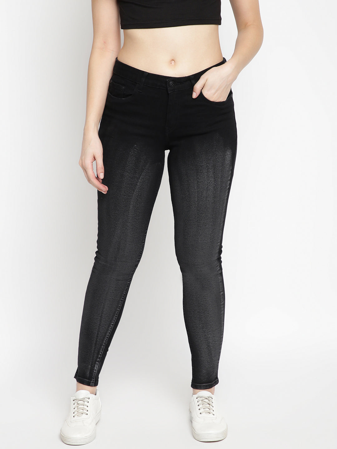 Women Skinny Fit Black Denim Jeans