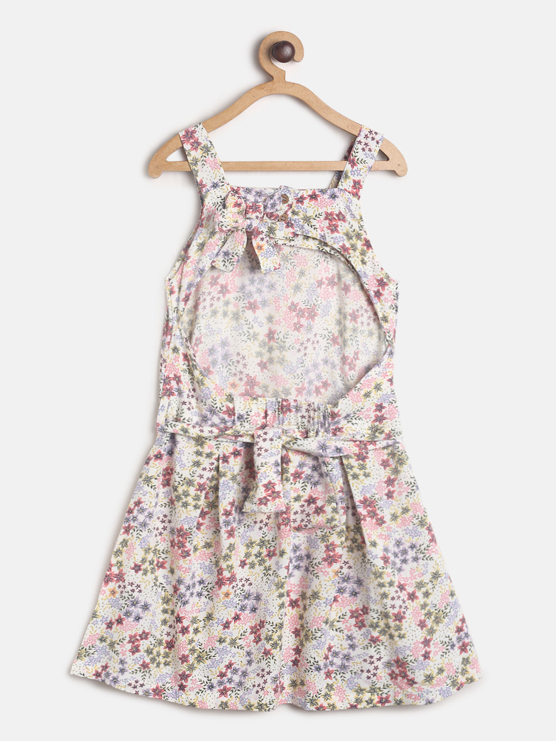 Girls Multi Color Printed Dress