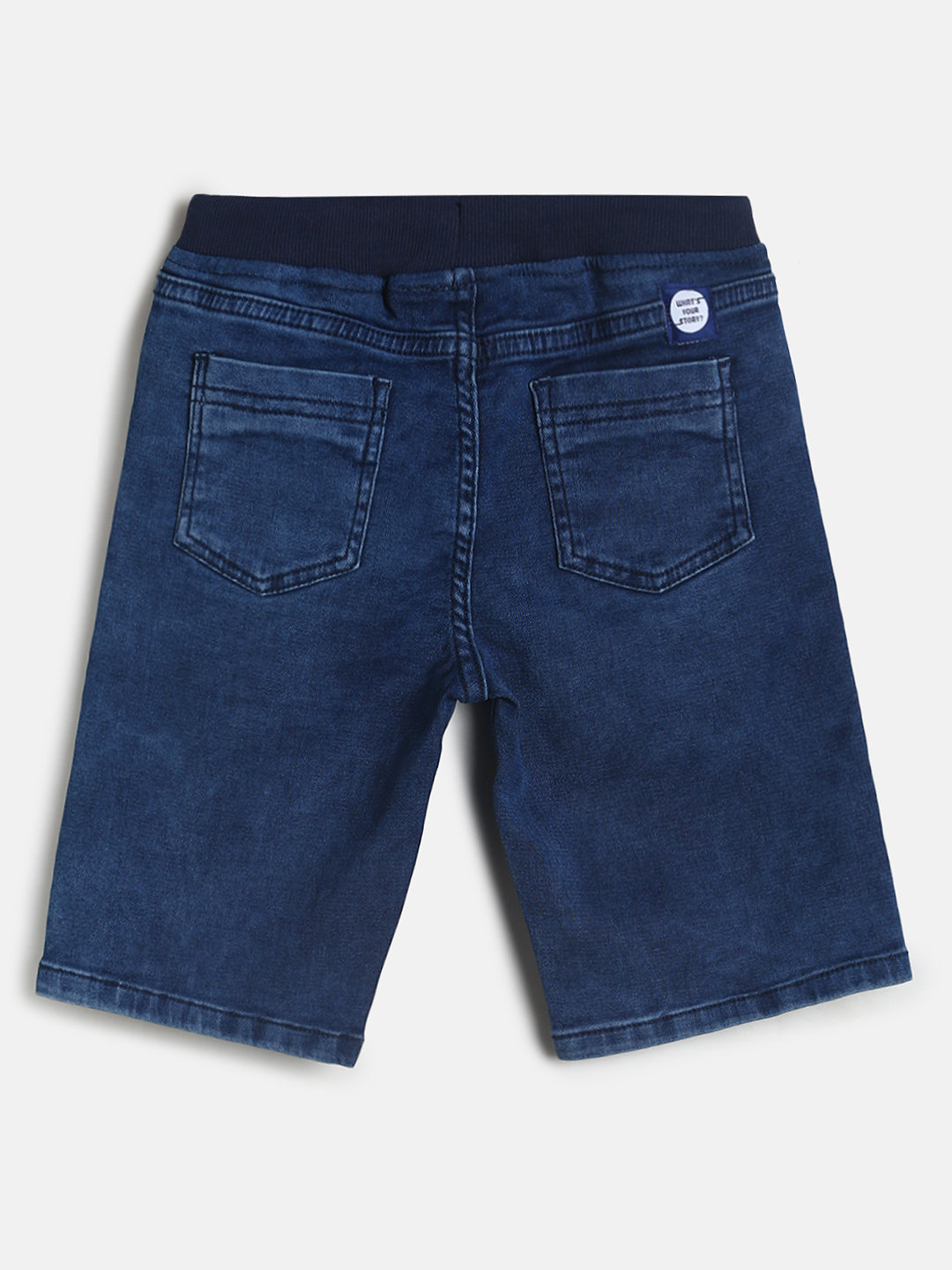 Boys Mid Blue Denim Shorts