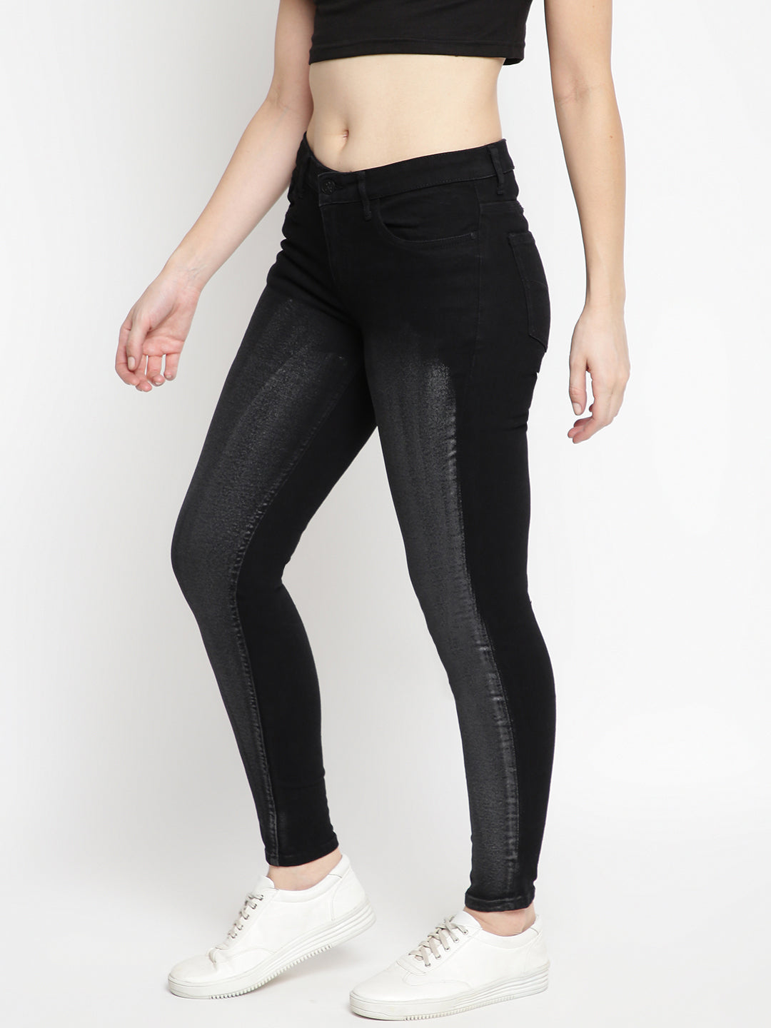 Women Skinny Fit Black Denim Jeans