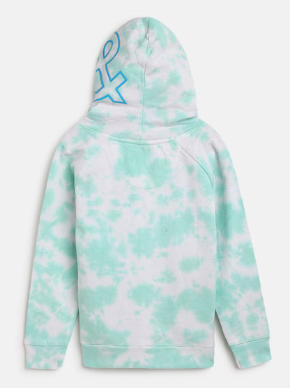 Boys Mint Printed Sweatshirt 