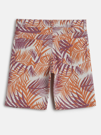 Boys Regular Fit Multi Color Cotton Shorts