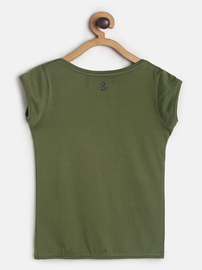 Girls Olive T-shirt