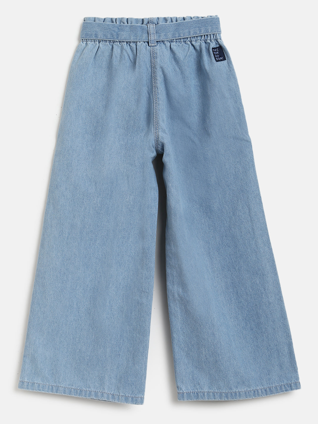 Girls Blue Denim Palazzo