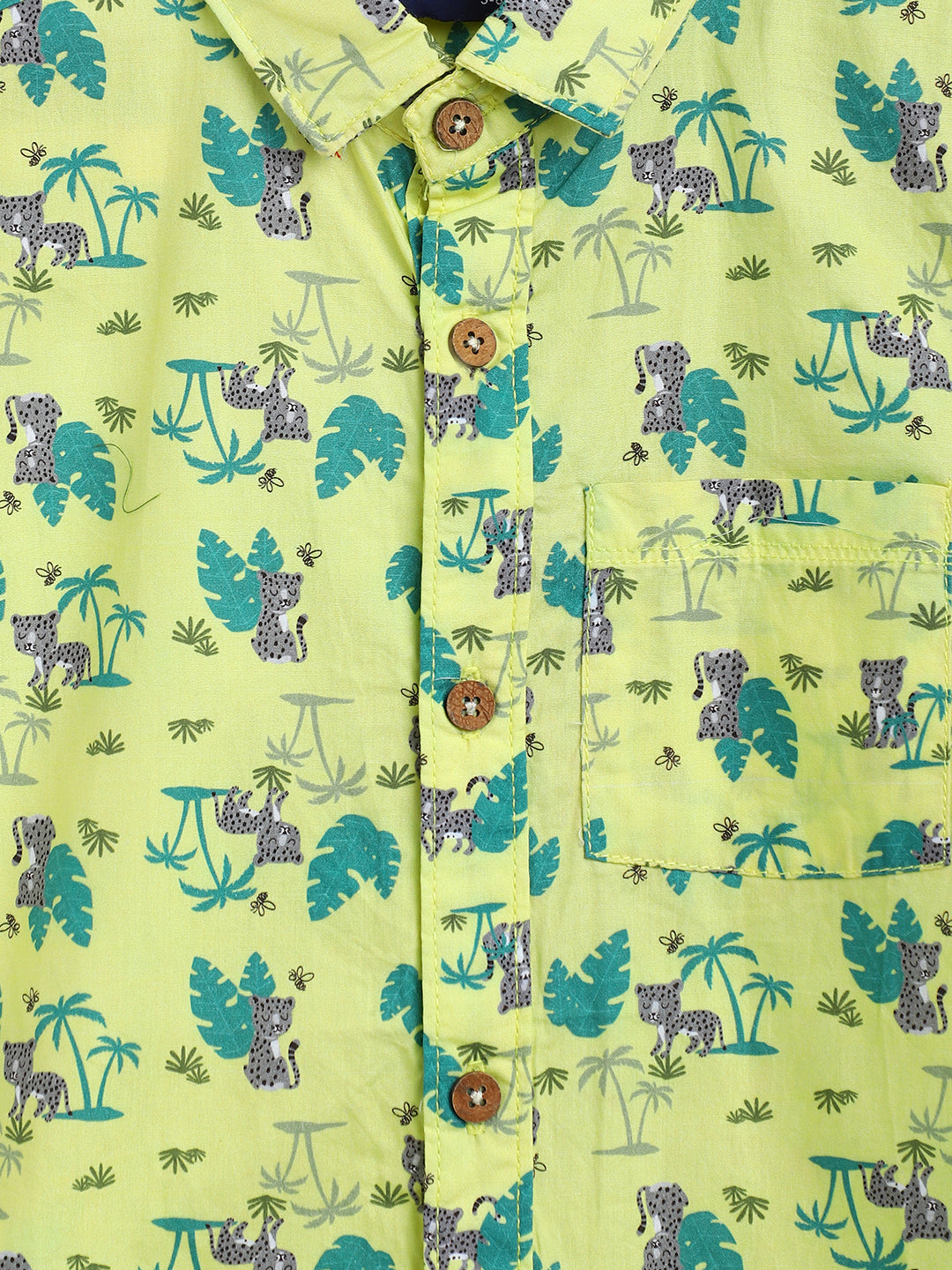 Boys Yellow Cotton Shirt 
