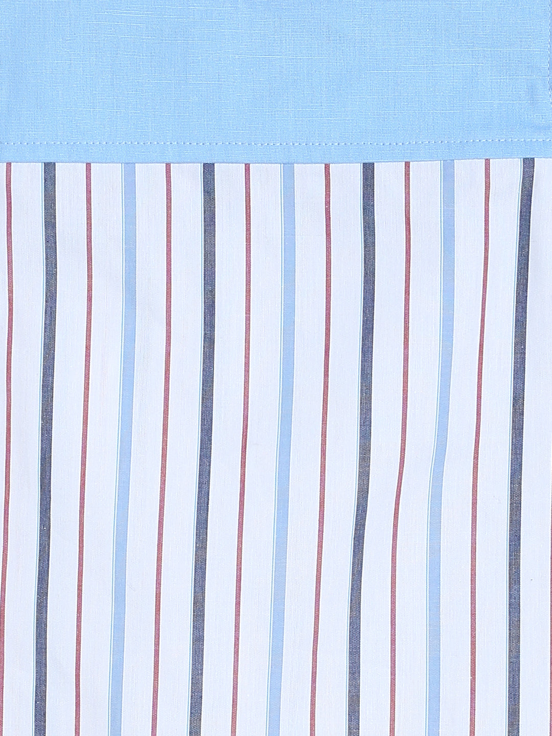 Girls Stripe Printed Cold Shoulder Top