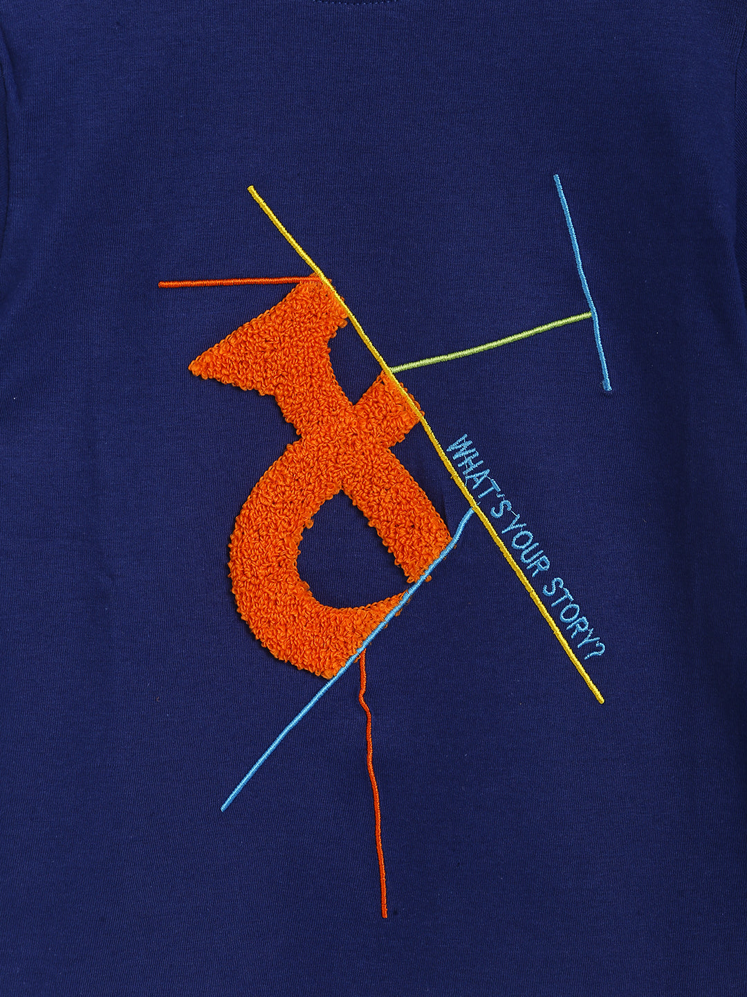 Boys Blue Printed T-Shirt 