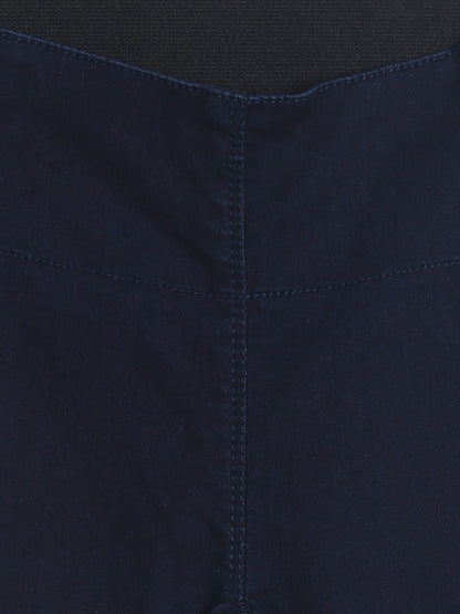 Girls Dark Blue Denim Jegging