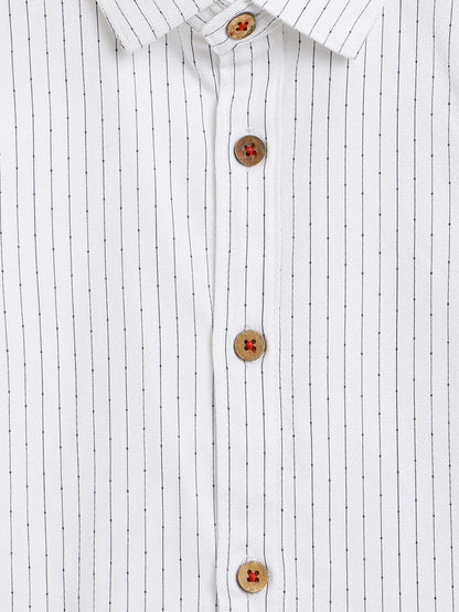 Boys White cotton Shirt 