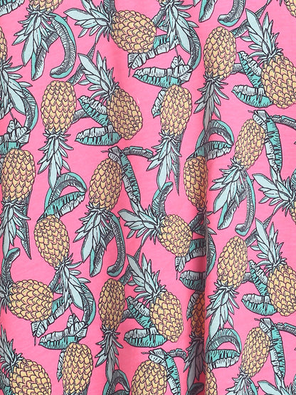 Girls Pink Pineapple Top