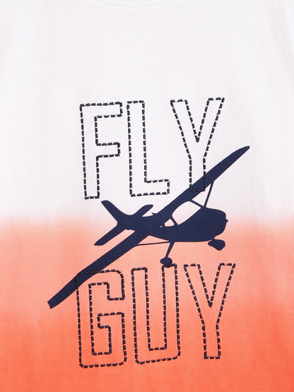 Boys Rust Printed T-Shirt 