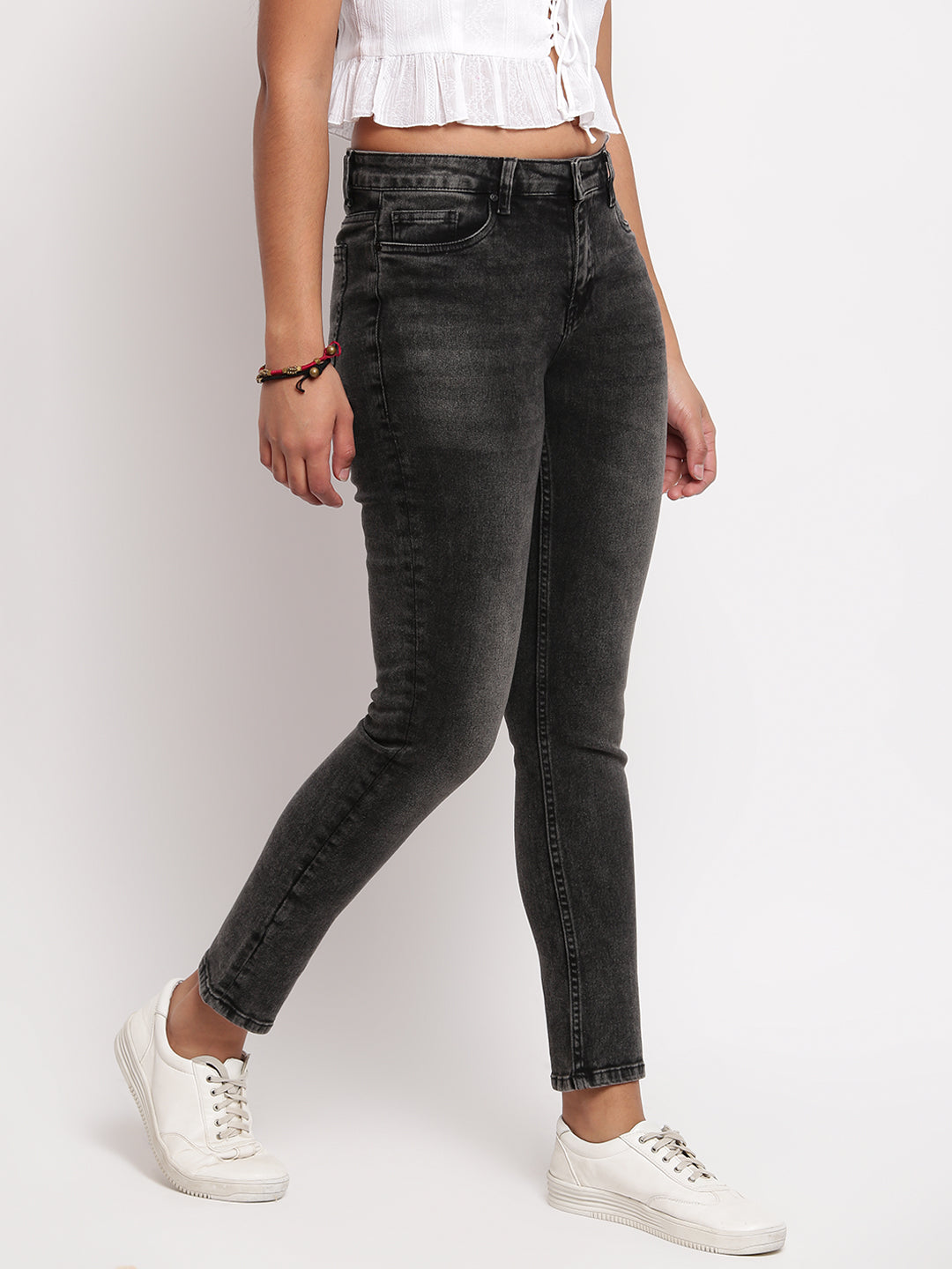 Women Black Slim Fit Denim Jeans