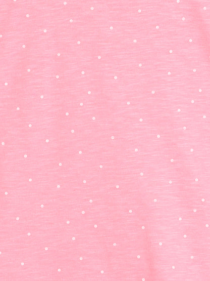 Girls Neon Pink Cotton Top