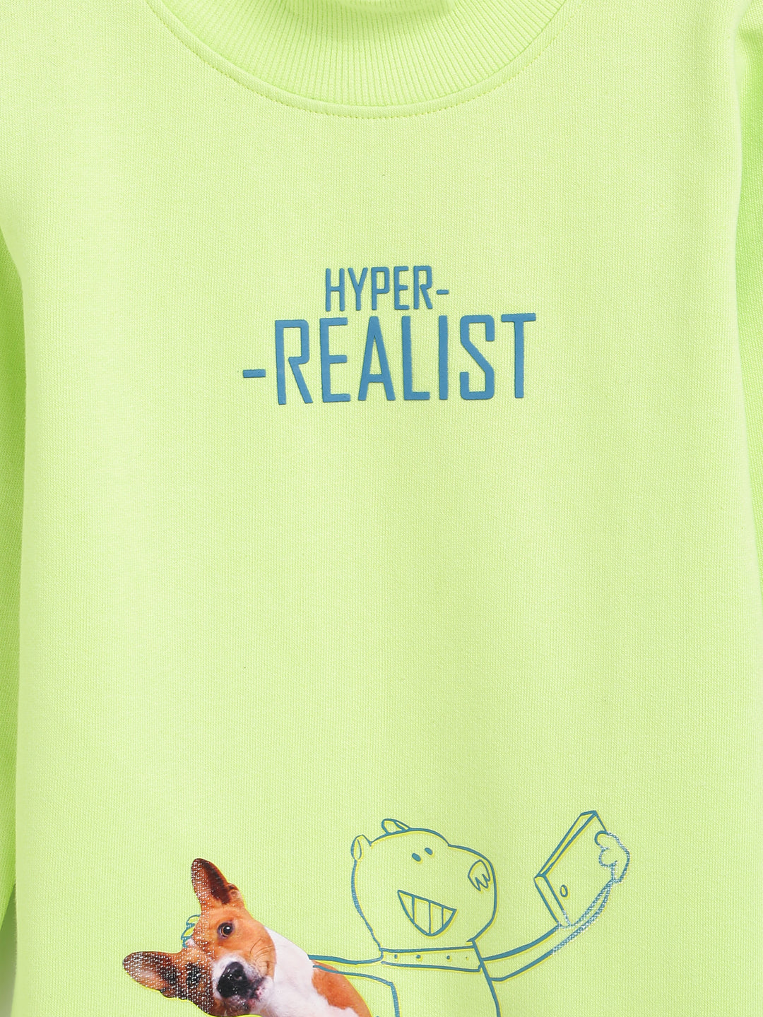 Boys Green Neon Sweatshirt 