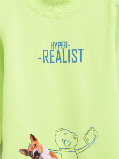 Boys Green Neon Sweatshirt 