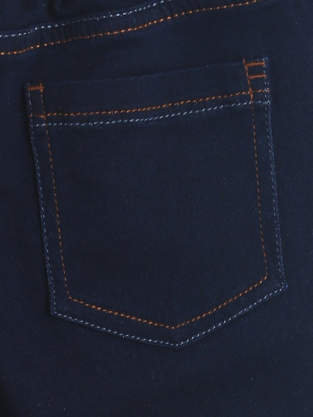 Boys Slim Fit Dark Blue Denim Joggers