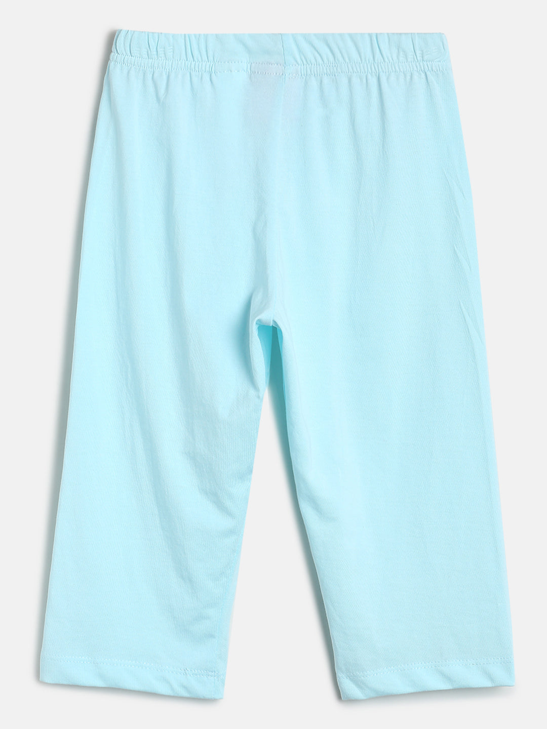 Girls Pink & Sky Blue Cotton Night Suit 