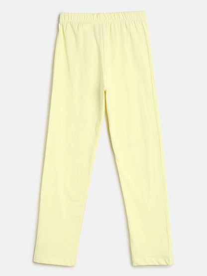 Boys Yellow & Blue Printed Cotton Night Suit