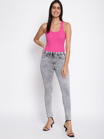 Women Grey Skinny Fit Jegging