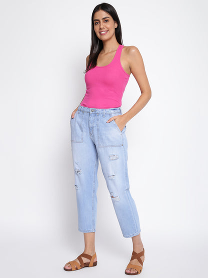 Women Distressed Denim Jeans