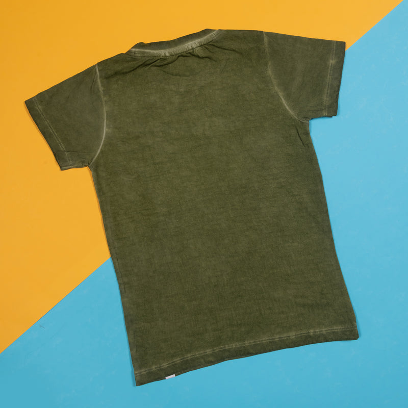 BOYS REGULAR FIT OLIVE T-SHIRT