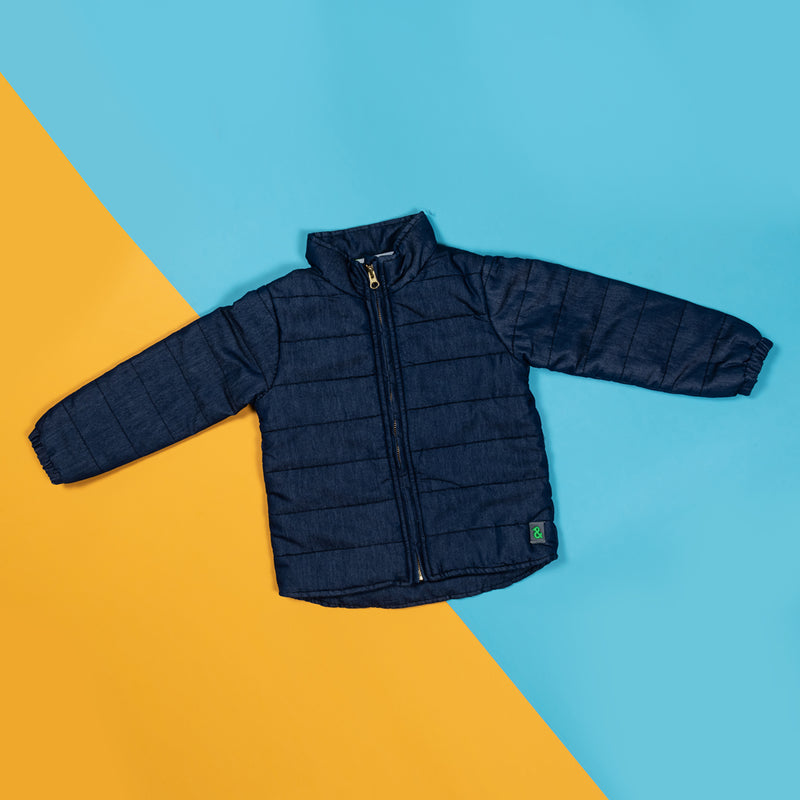 Boys Girls Dark Dlue Puffer Jacket