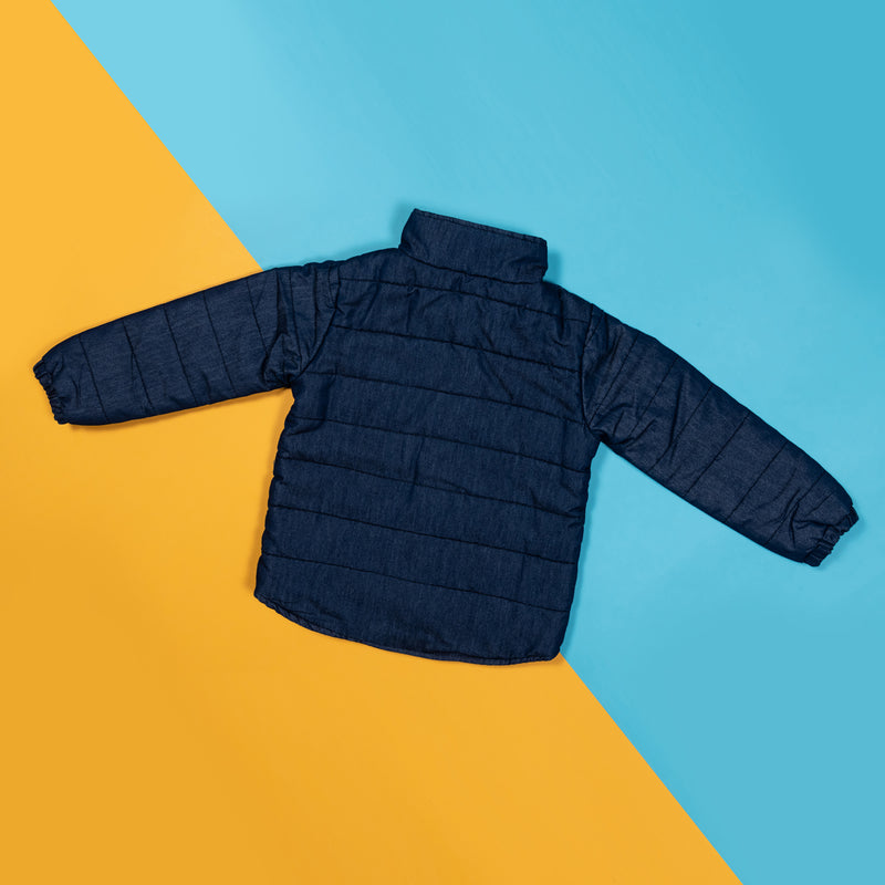 Boys Girls Dark Dlue Puffer Jacket