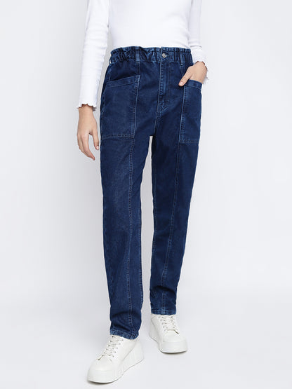 Women Dark Blue Denim Jeans